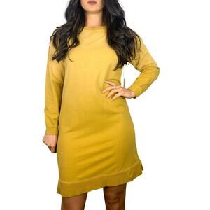 StitchDrop Yellow Sweater Mini Dress